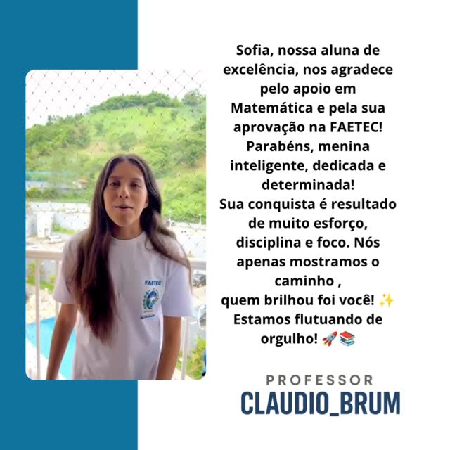 Relato de Aprovação do Aluno