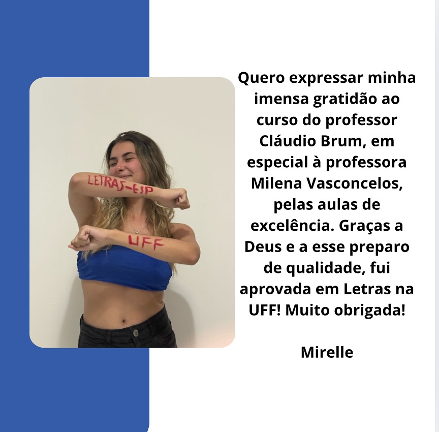 Relato de Aprovação do Aluno